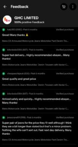 ghcsportswear uk ebay reviews snapshot