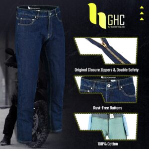 GHC Sportswear® Men’s Kevlar® Motorcycle Jeans